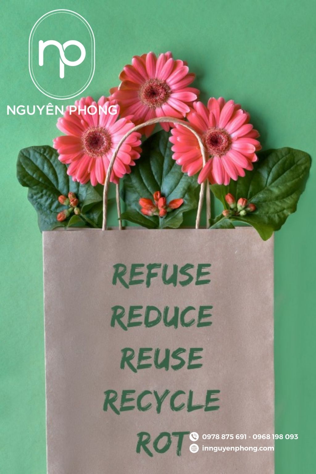 Mẫu túi giấy đựng hoa giá rẻ